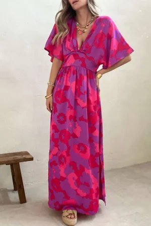Rose Maxi Dress - Charming Floral Print & Stylish Design