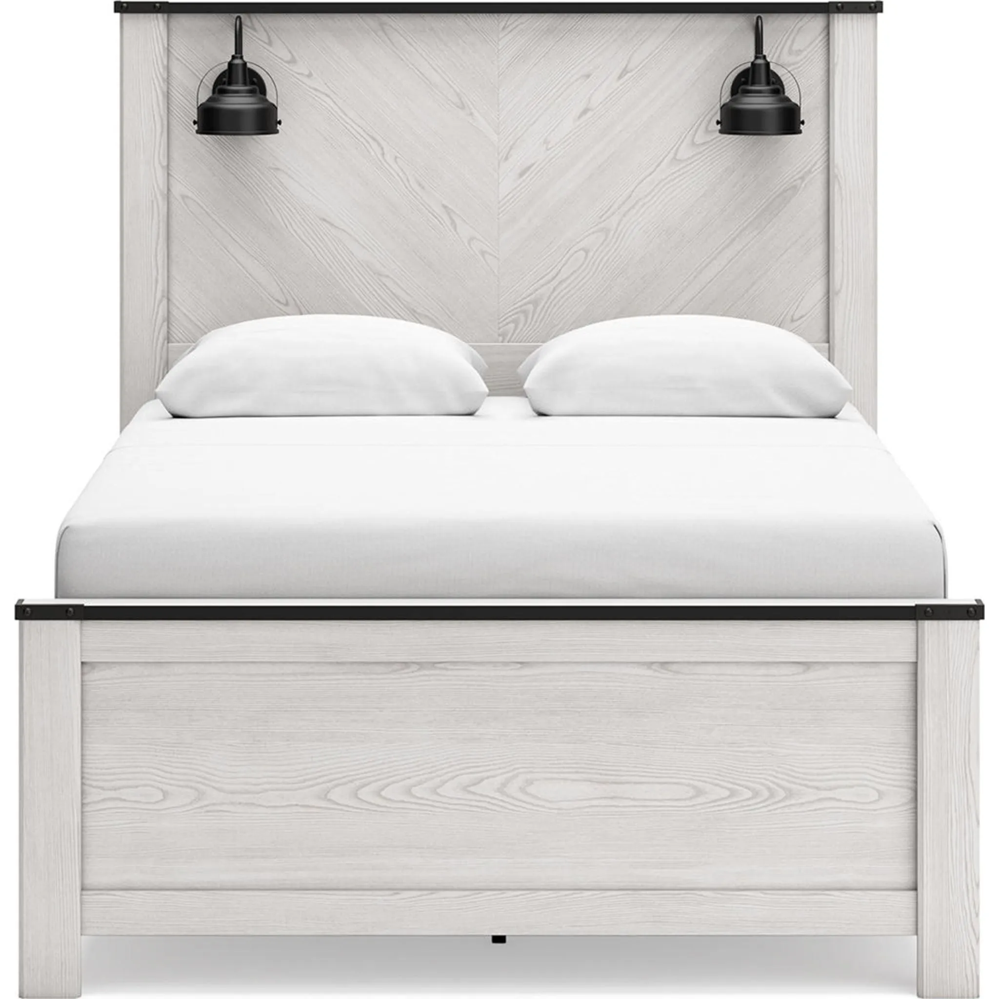 Schoenberg Queen Panel Bed - White