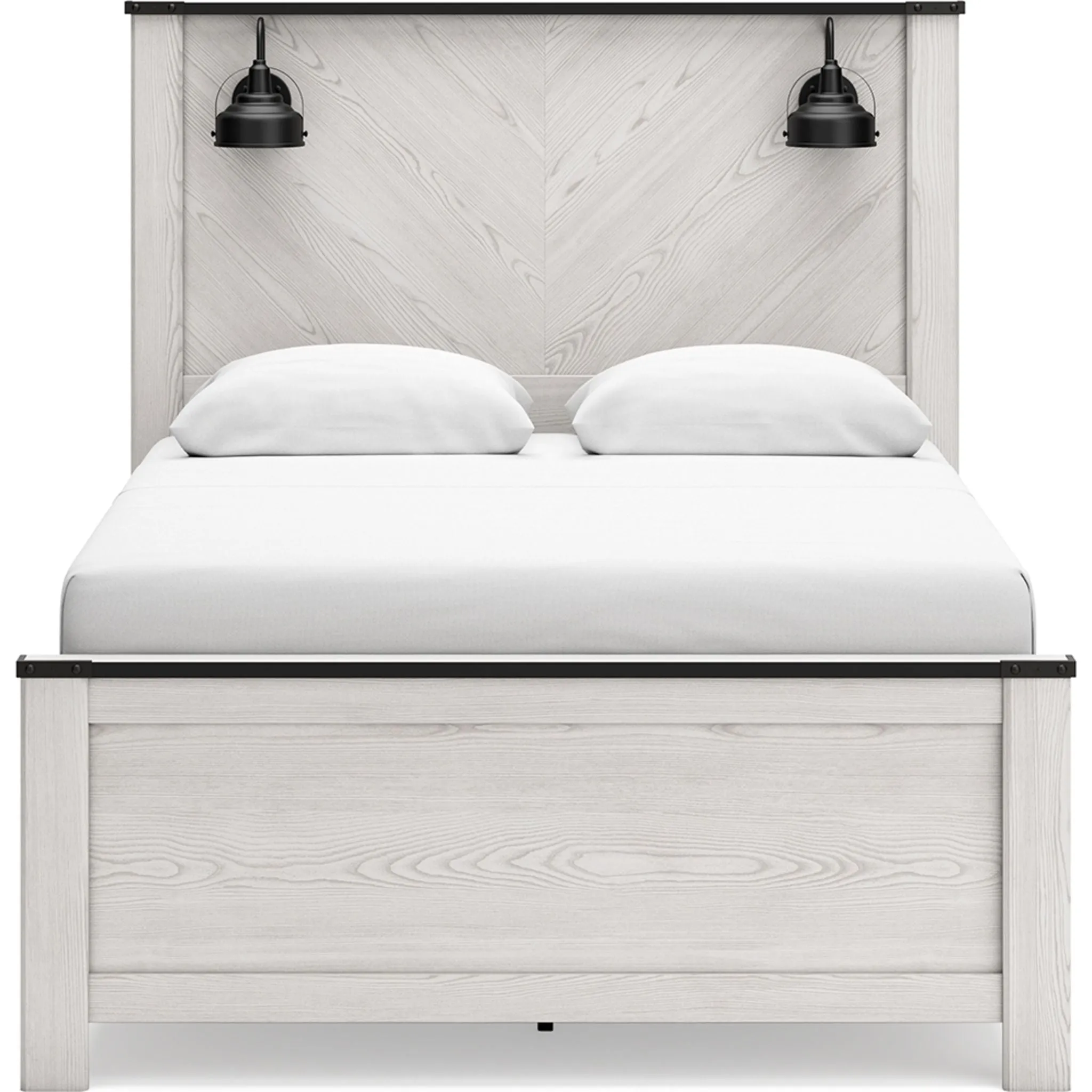 Schoenberg Queen Panel Bed - White