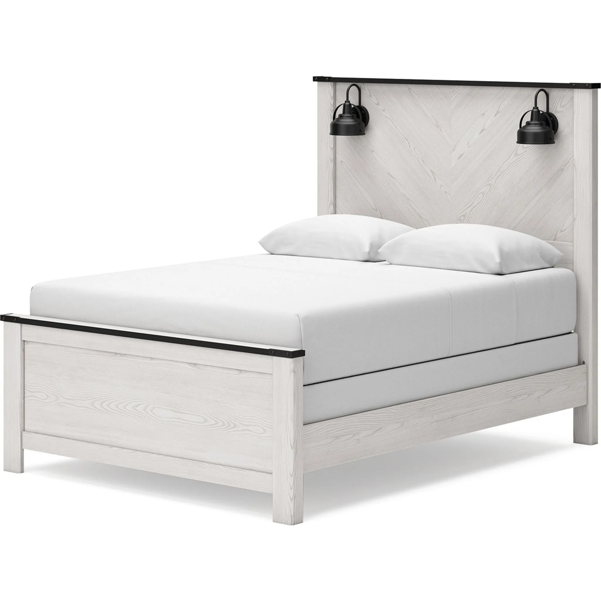 Schoenberg Queen Panel Bed - White