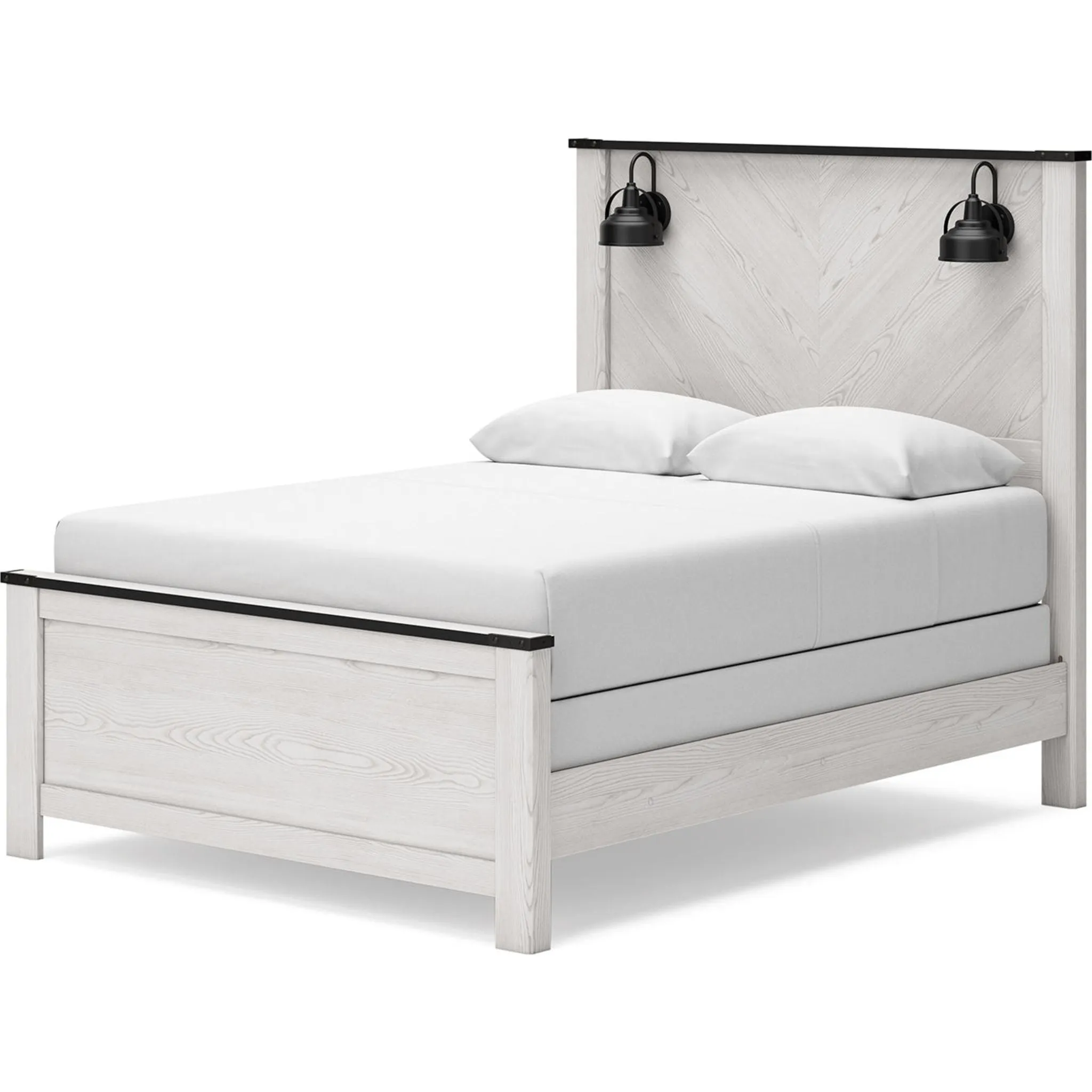 Schoenberg Queen Panel Bed - White