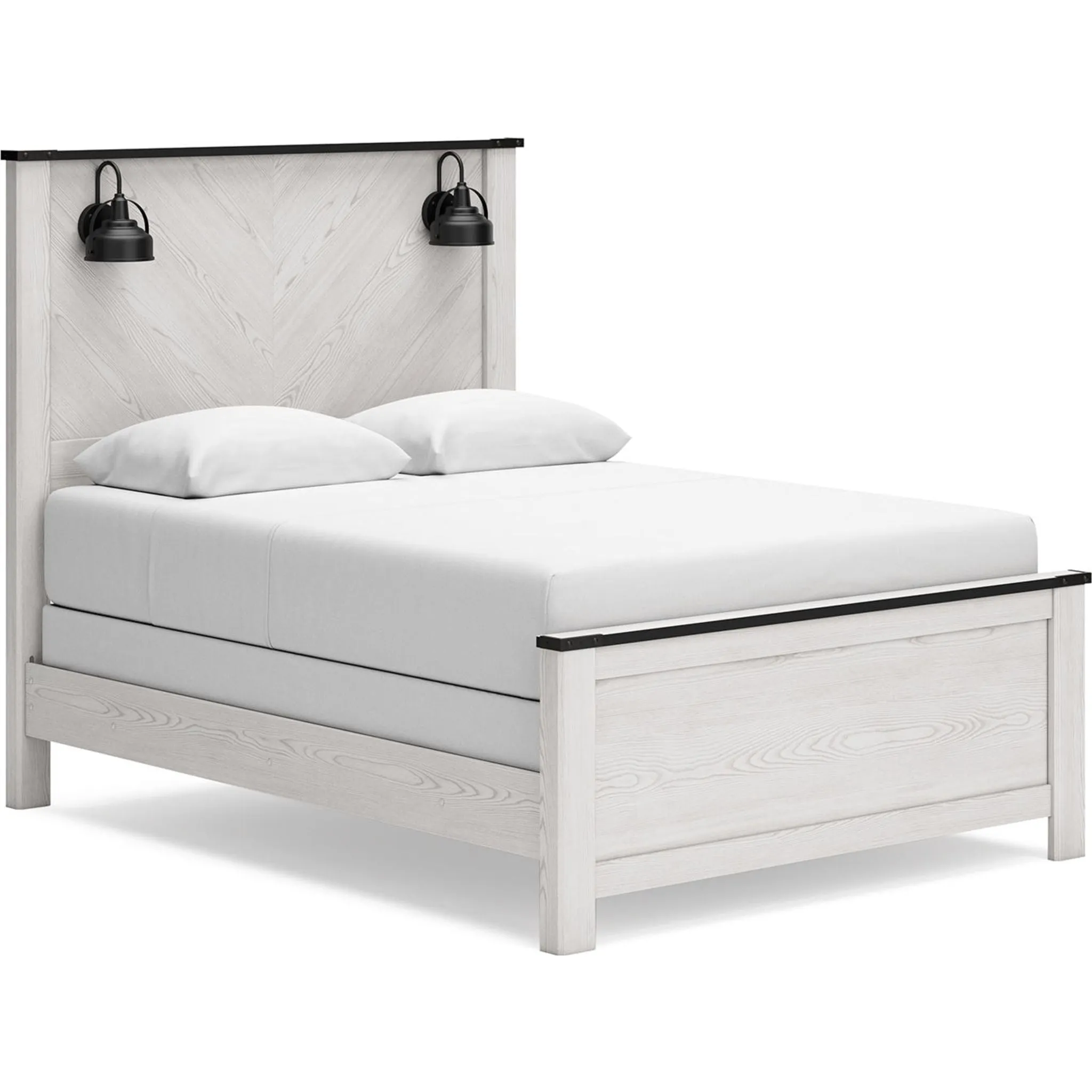 Schoenberg Queen Panel Bed - White