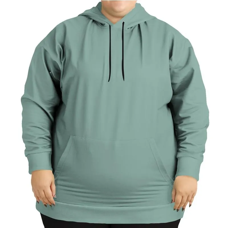 Shaded Pale Pastel Green Gray Hoodie | Unisex | with PLUS sizes | C30M0Y22K30