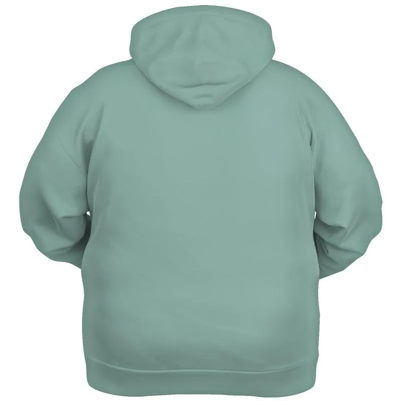 Shaded Pale Pastel Green Gray Hoodie | Unisex | with PLUS sizes | C30M0Y22K30