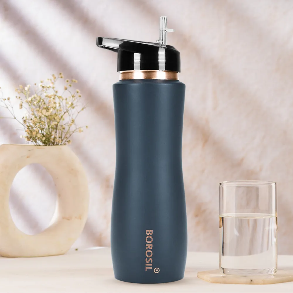 Sipper Copper Bottle, Grey, 750 ml