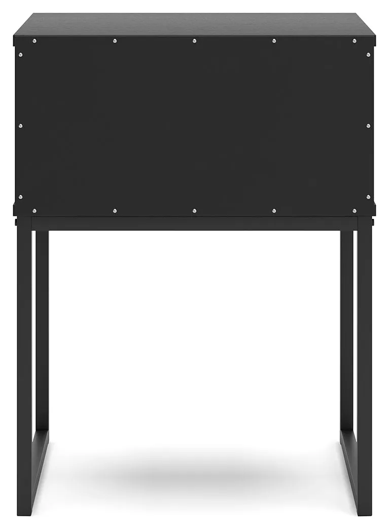 Socalle Twin Panel Platform Bed with Dresser and 2 Nightstands in Black