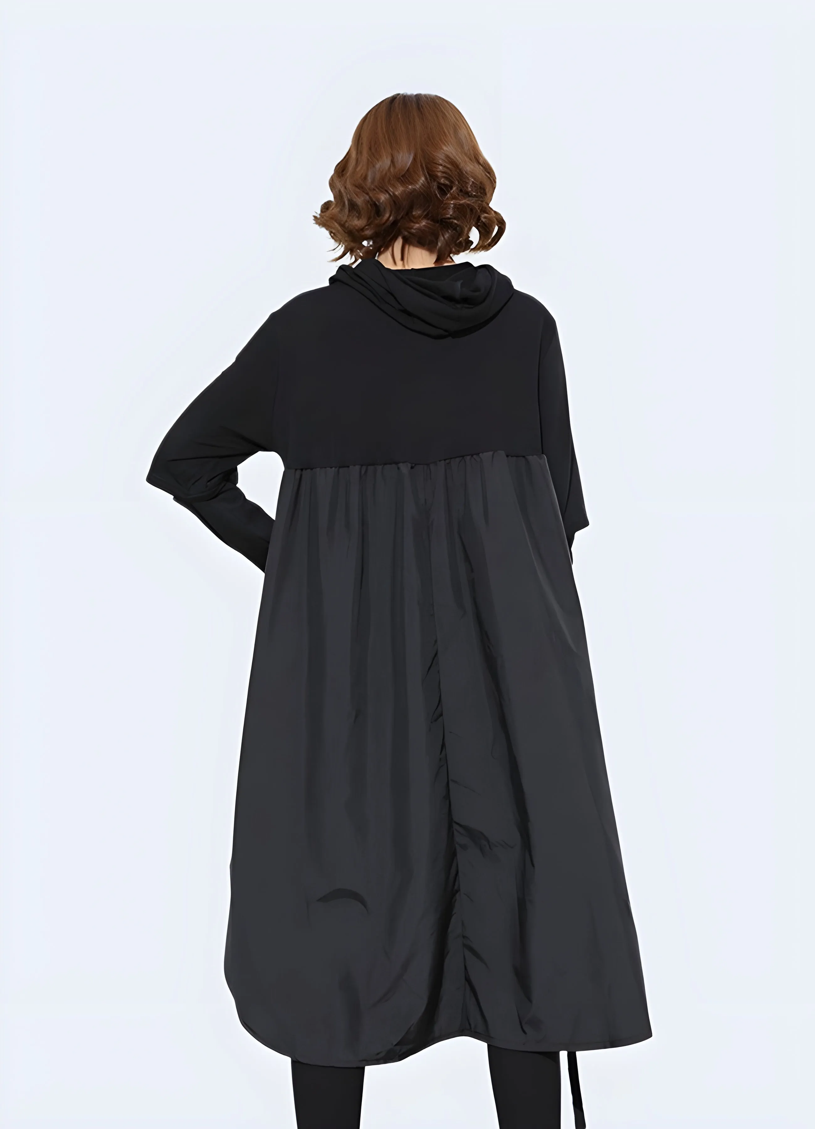 Techwear Hoodie Long Dress