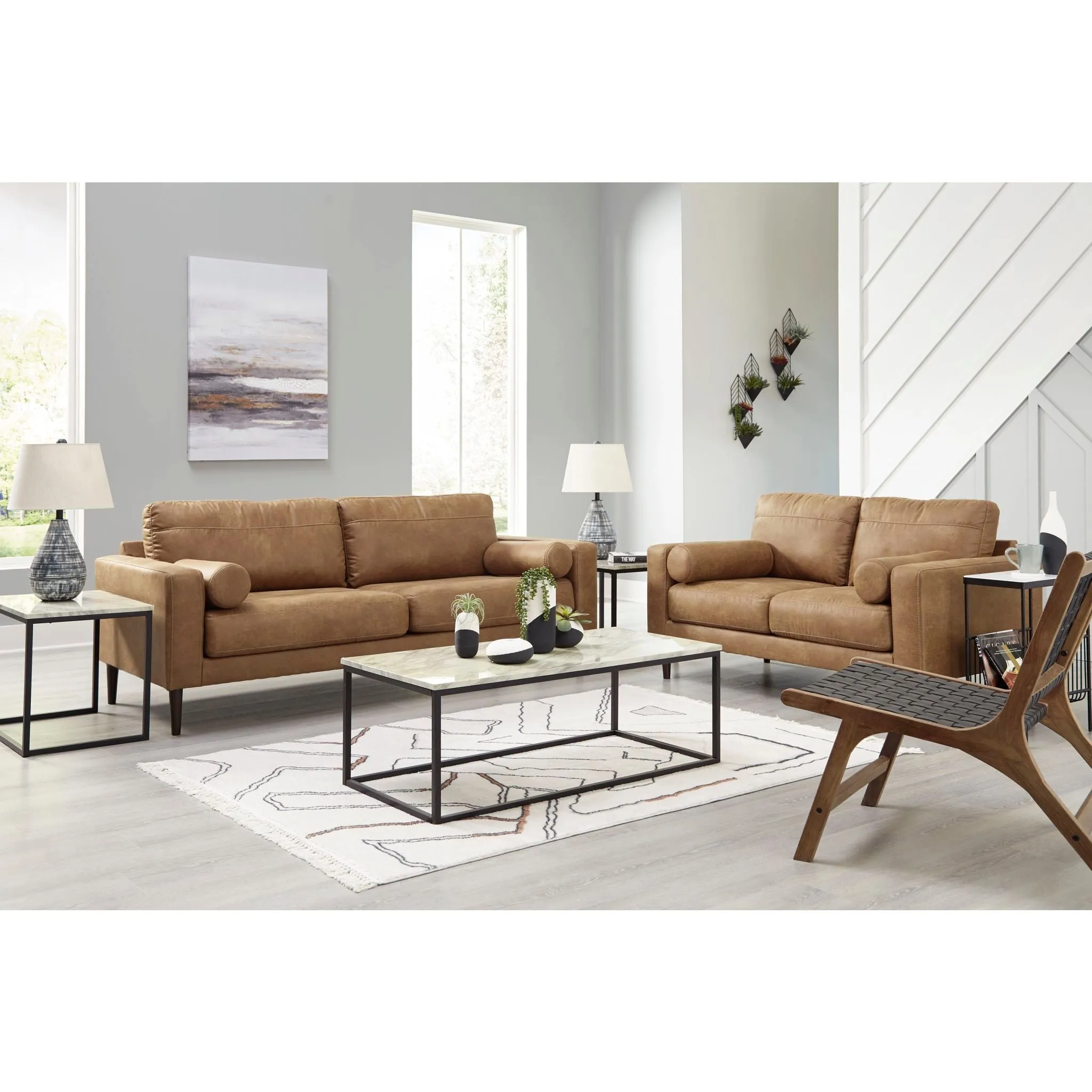 Telora Loveseat - Caramel