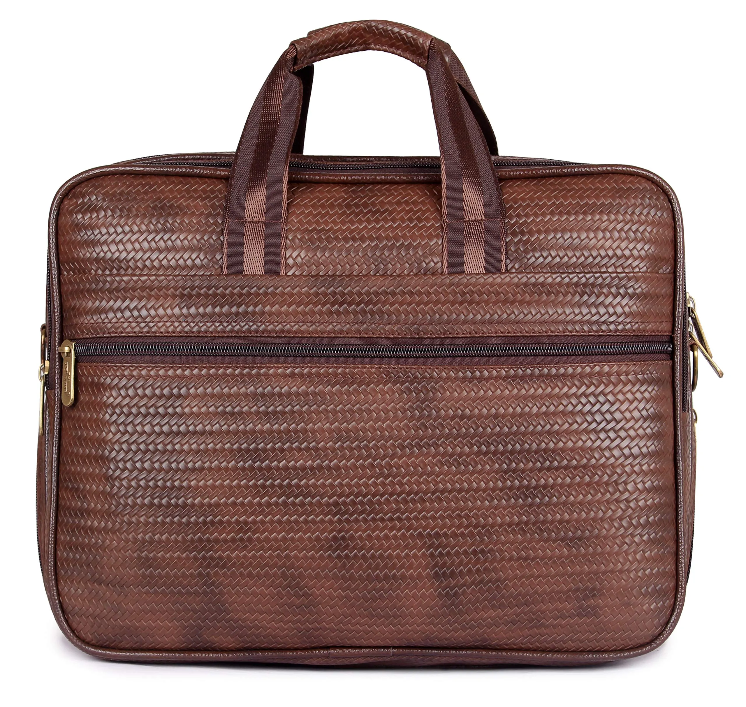 The Clownfish Mat Series 15.6 inch Laptop Briefcase - Lightweight, Durable | 15.6 inch Capacity | Chestnut Brown