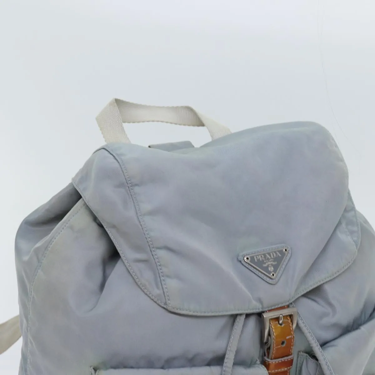 Trendy Inspired Prada Backpack Nylon Light Blue Auth 69352
