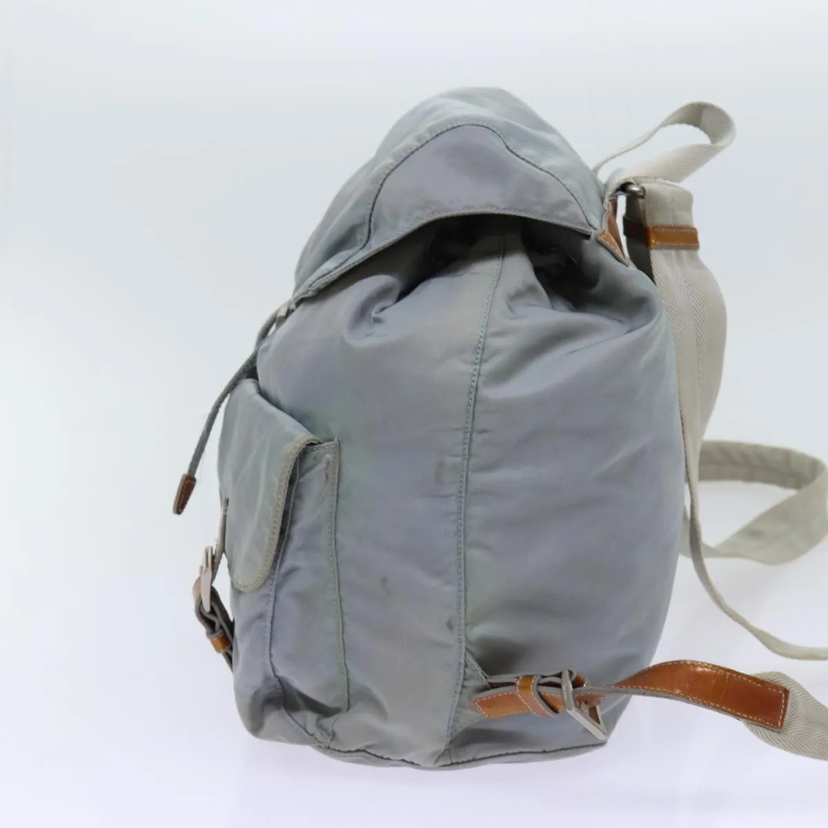 Trendy Inspired Prada Backpack Nylon Light Blue Auth 69352