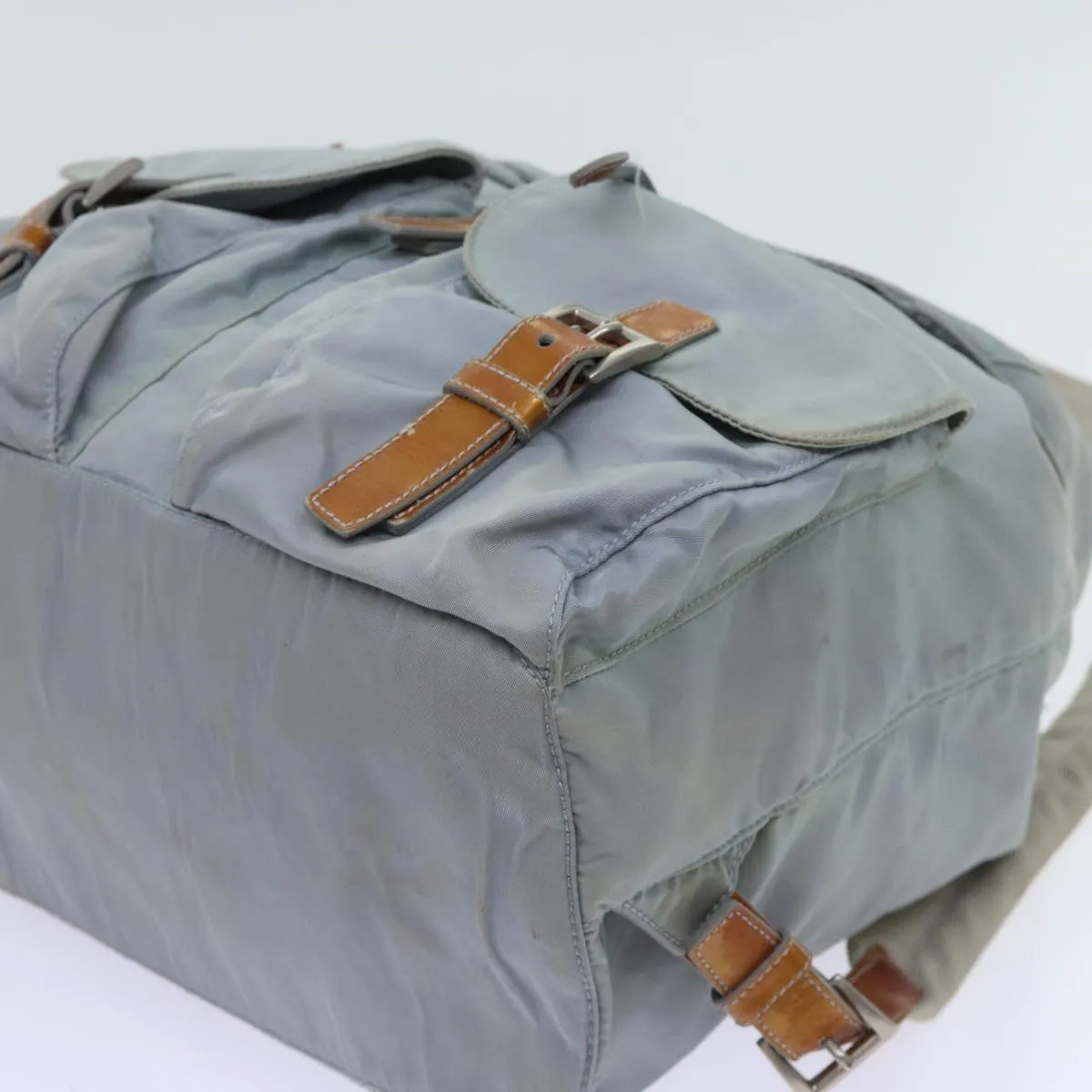 Trendy Inspired Prada Backpack Nylon Light Blue Auth 69352