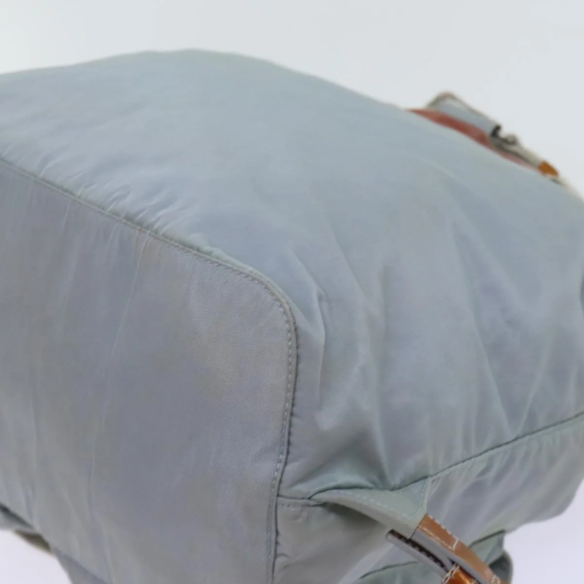Trendy Inspired Prada Backpack Nylon Light Blue Auth 69352