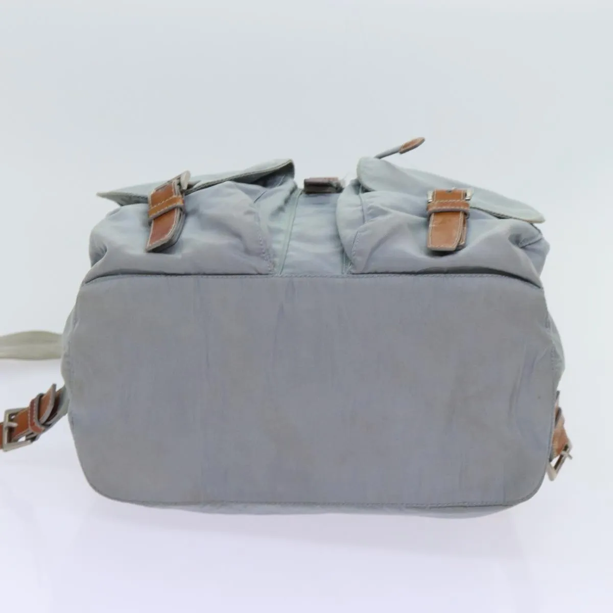 Trendy Inspired Prada Backpack Nylon Light Blue Auth 69352