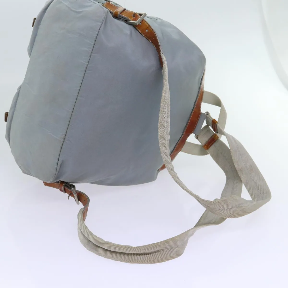 Trendy Inspired Prada Backpack Nylon Light Blue Auth 69352