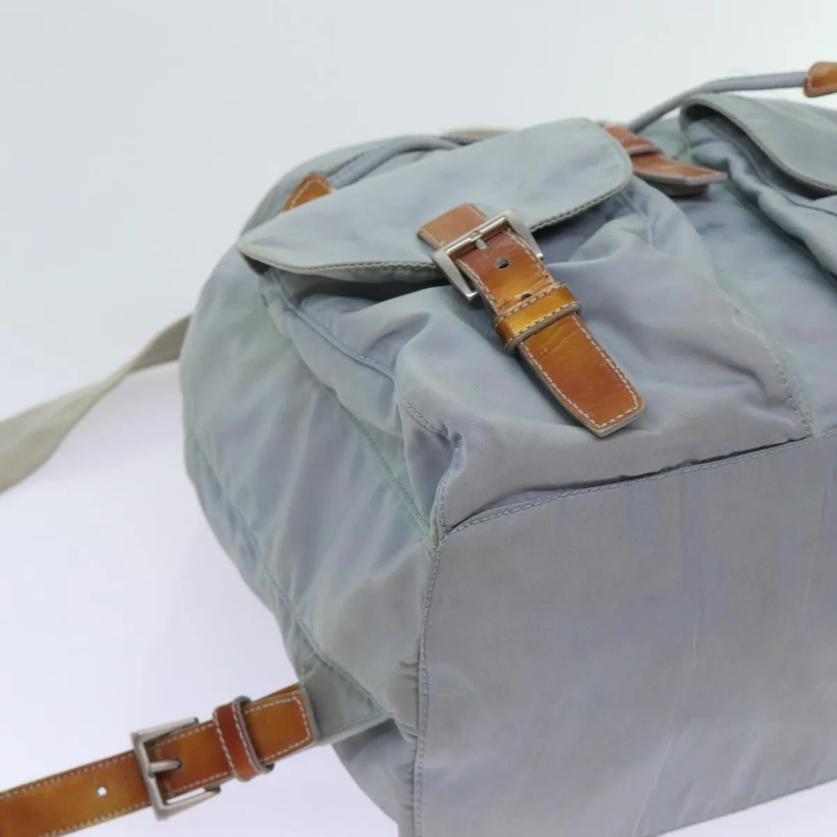 Trendy Inspired Prada Backpack Nylon Light Blue Auth 69352