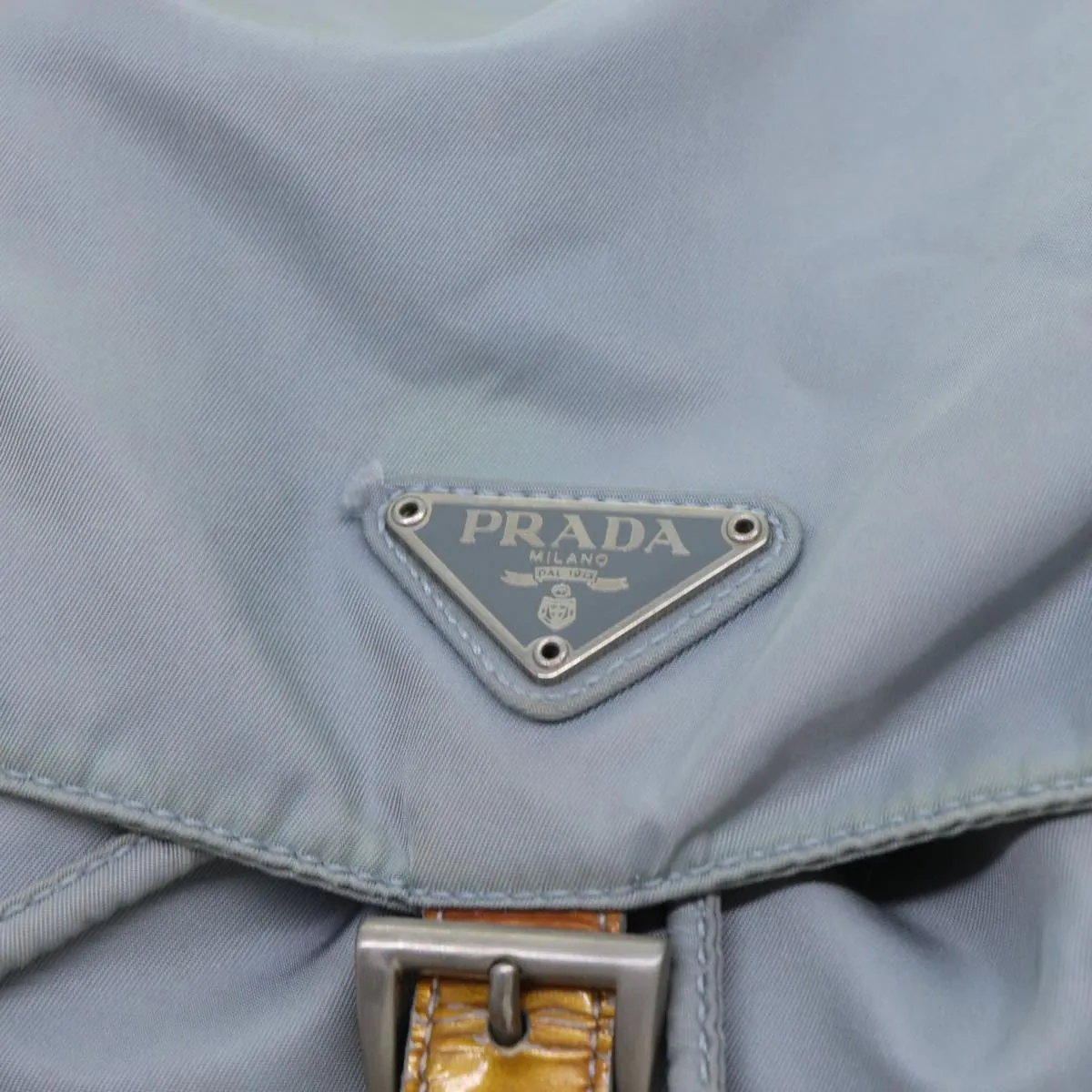 Trendy Inspired Prada Backpack Nylon Light Blue Auth 69352