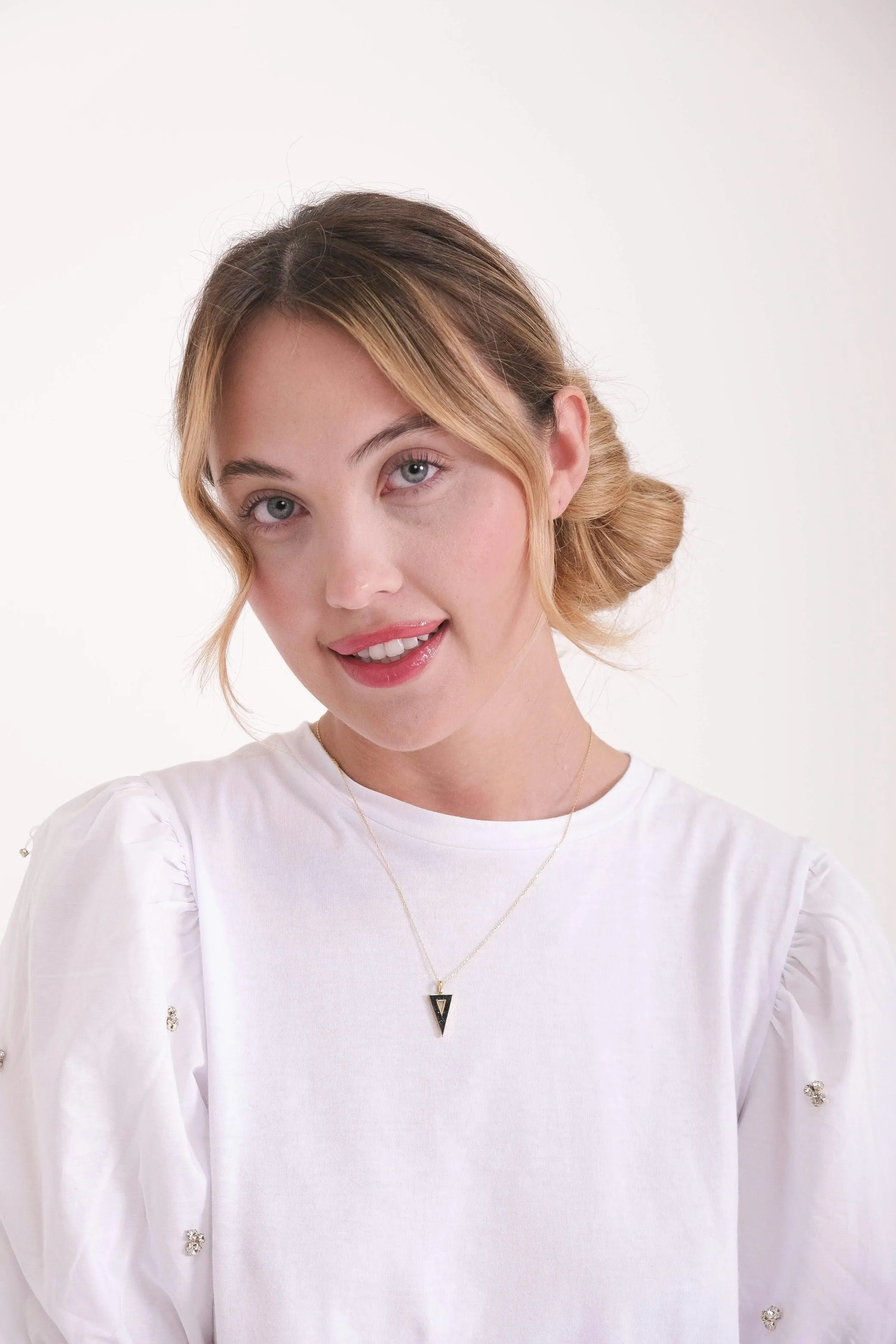 Triangle Gemstone Necklace