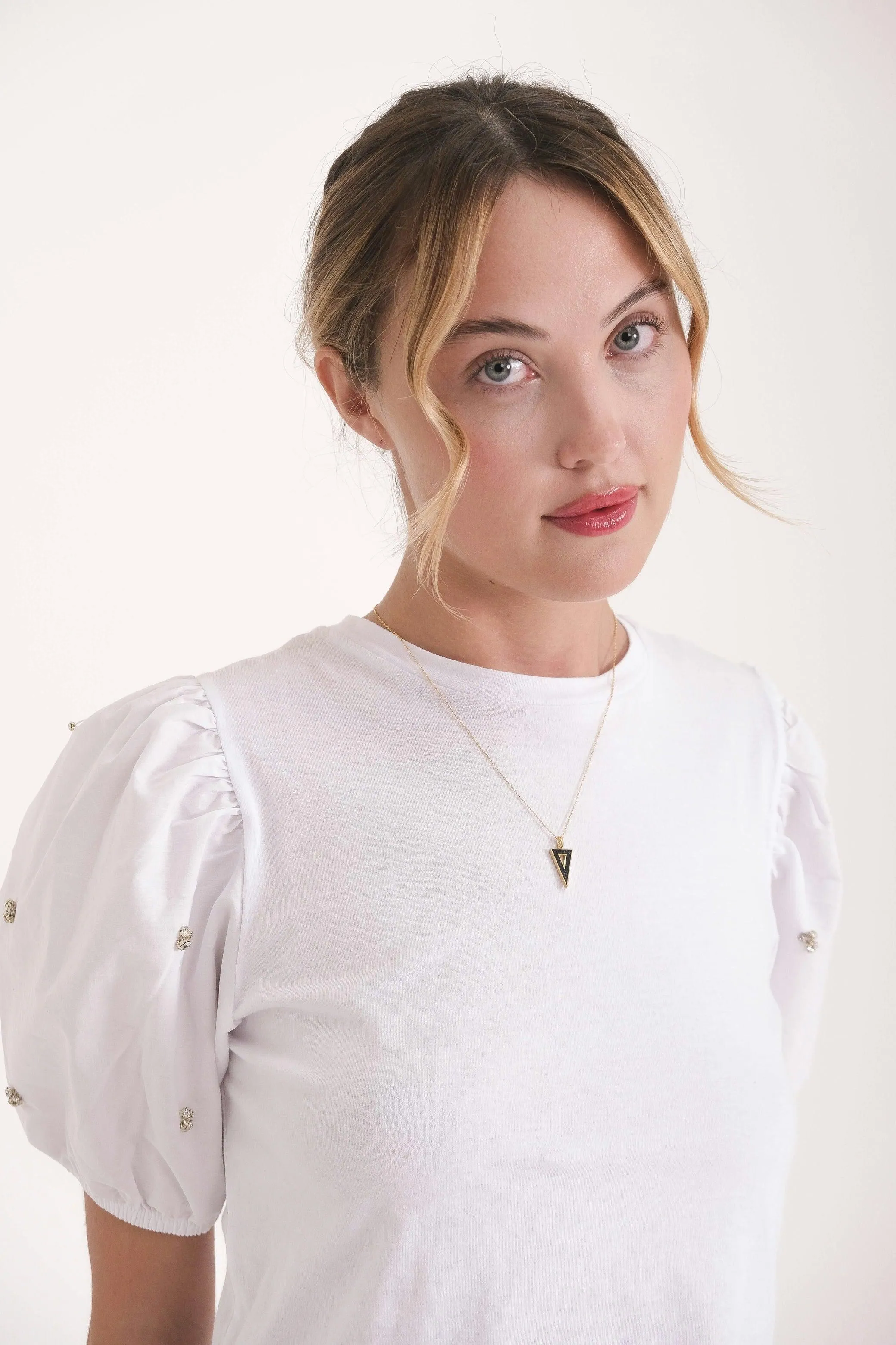 Triangle Gemstone Necklace