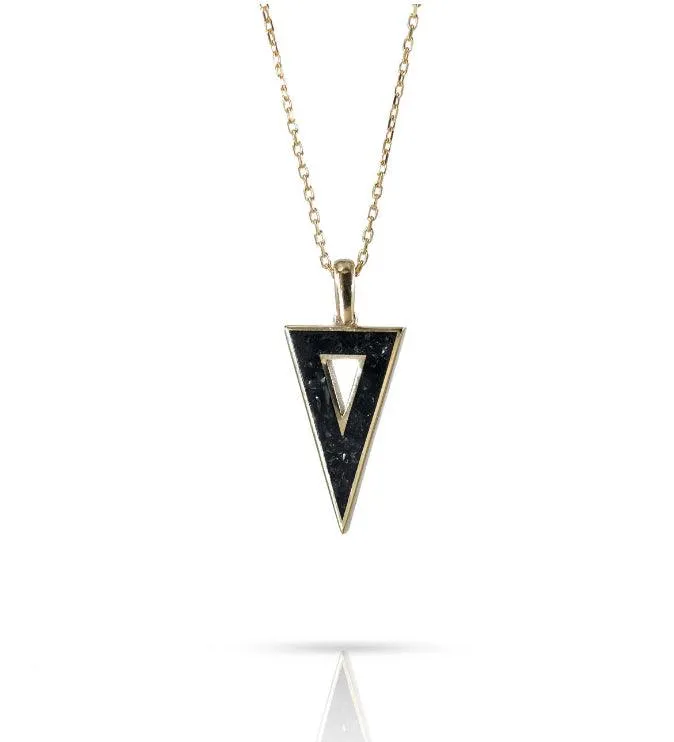 Triangle Gemstone Necklace
