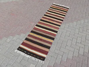 Turkish Kilim  Runner- 25"x 91" , #394