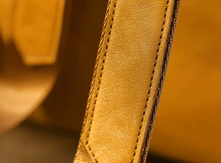 Vintage Ladies Leather Rucksack Stylish Backpacks For Women