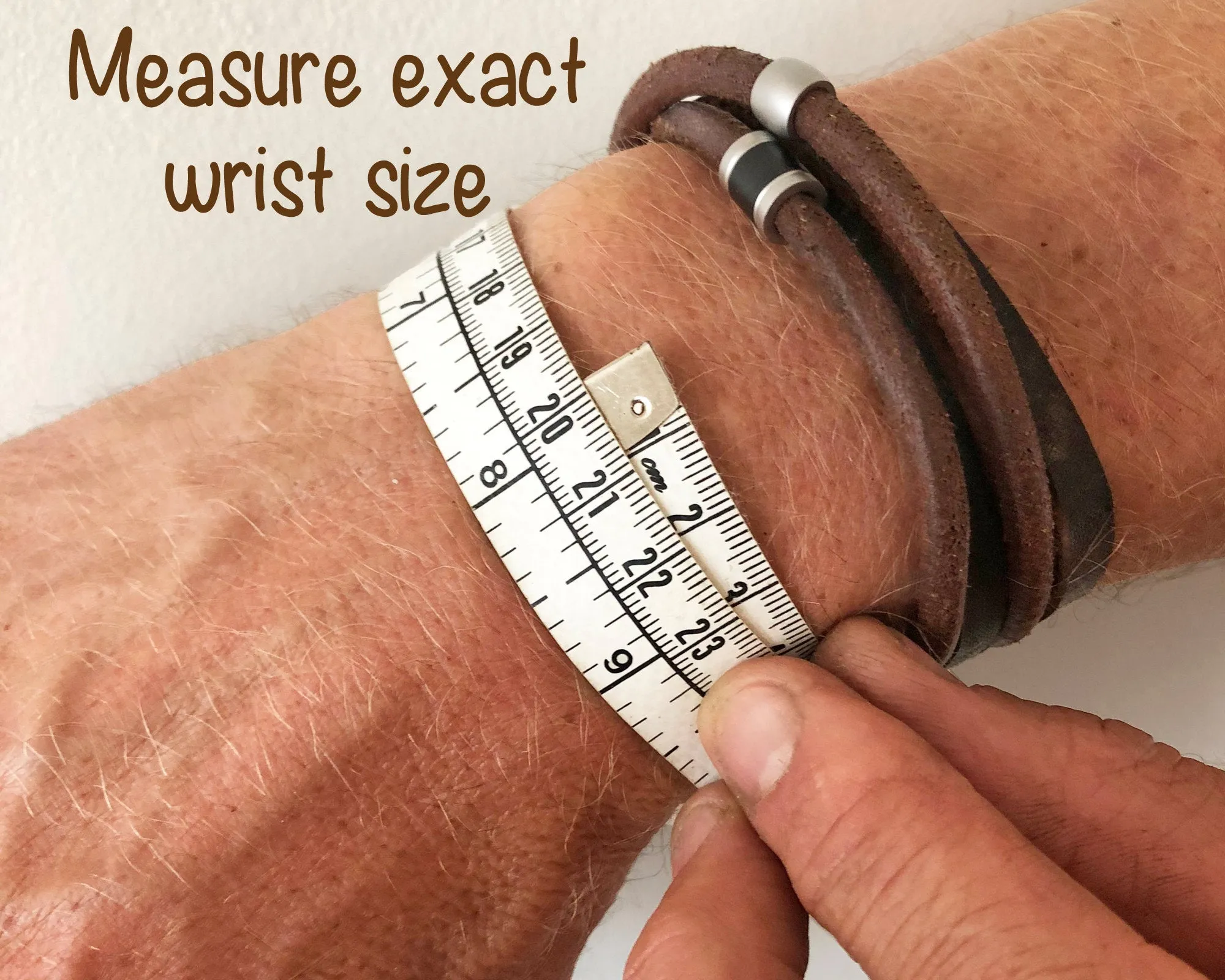 White Braided & Black Flat Leather Memorial Urn Bracelet