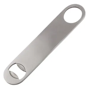 Winco CO-301 Flat Bottle Opener, No Coating, Stainless Steel