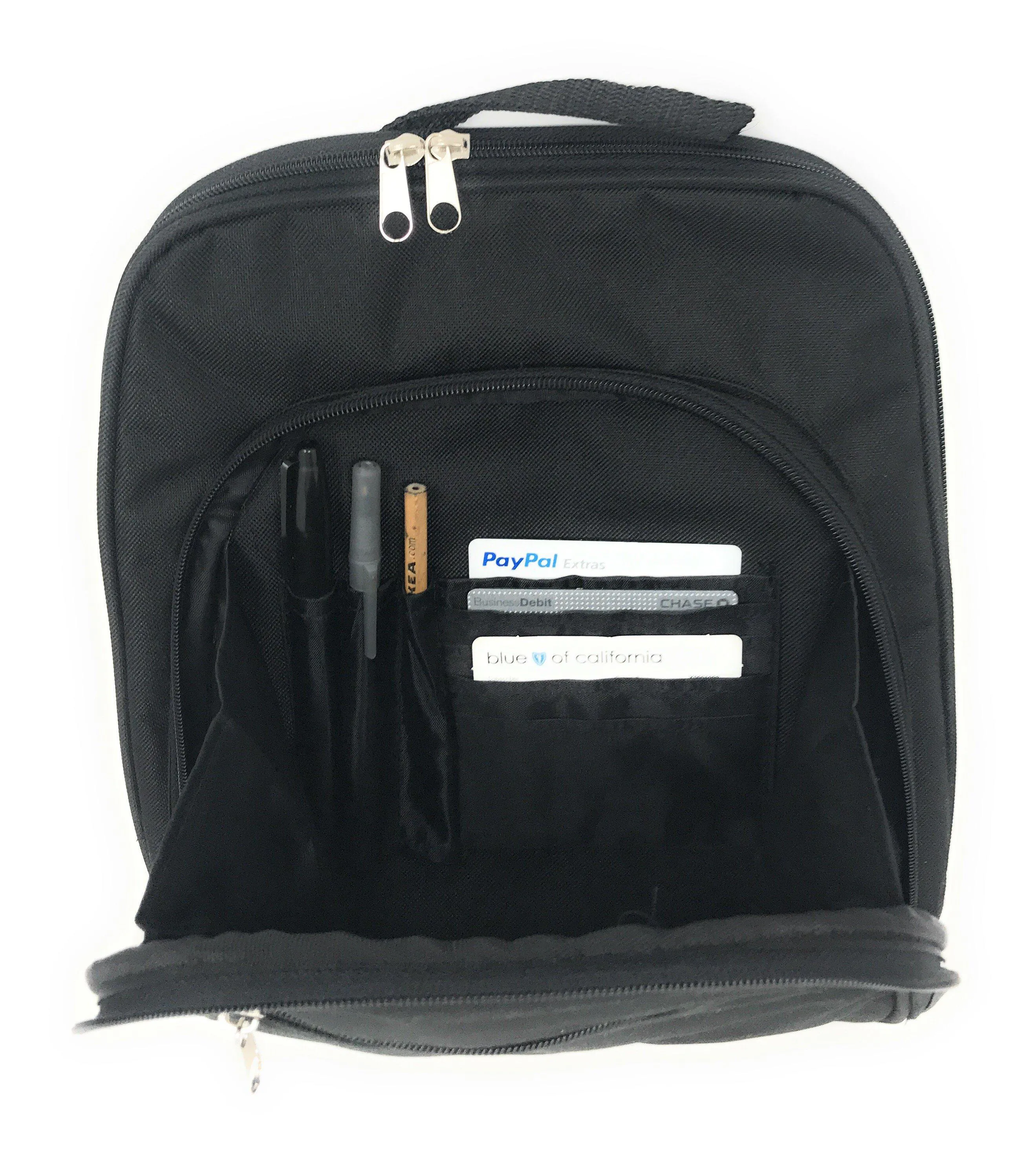 Women's Backpack Rucksack Bag Organizer Zippered W/Multi Pockets Travel Work 10.5 X 12inch