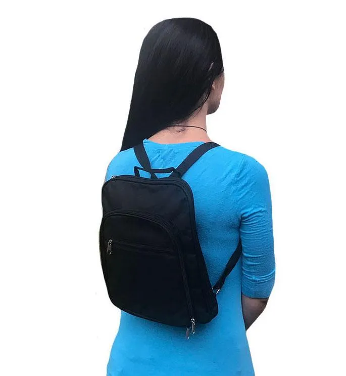 Women's Backpack Rucksack Bag Organizer Zippered W/Multi Pockets Travel Work 10.5 X 12inch