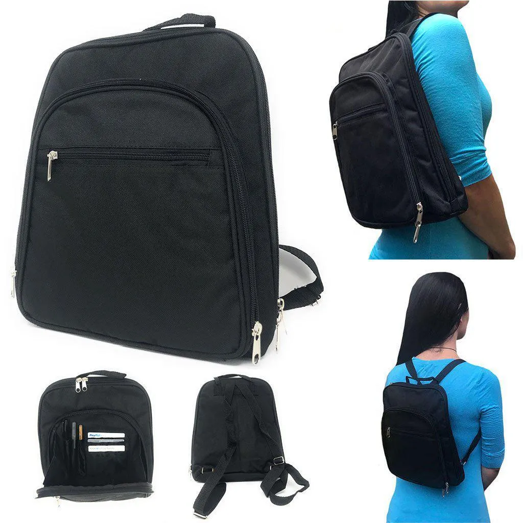 Women's Backpack Rucksack Bag Organizer Zippered W/Multi Pockets Travel Work 10.5 X 12inch