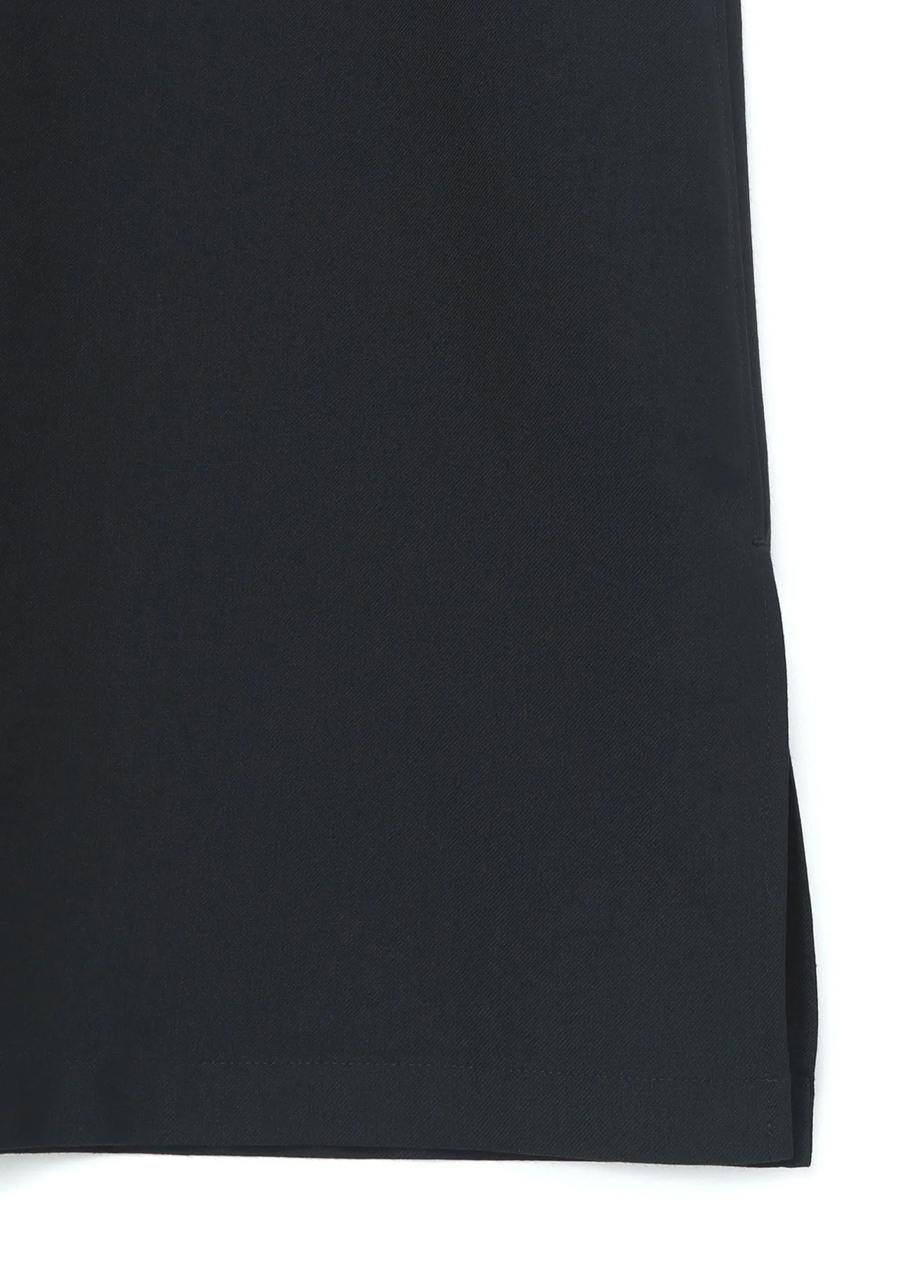 WOOL POLYESTER GABARDINE LEFT FRONT DRAPED DRESS SHIRT